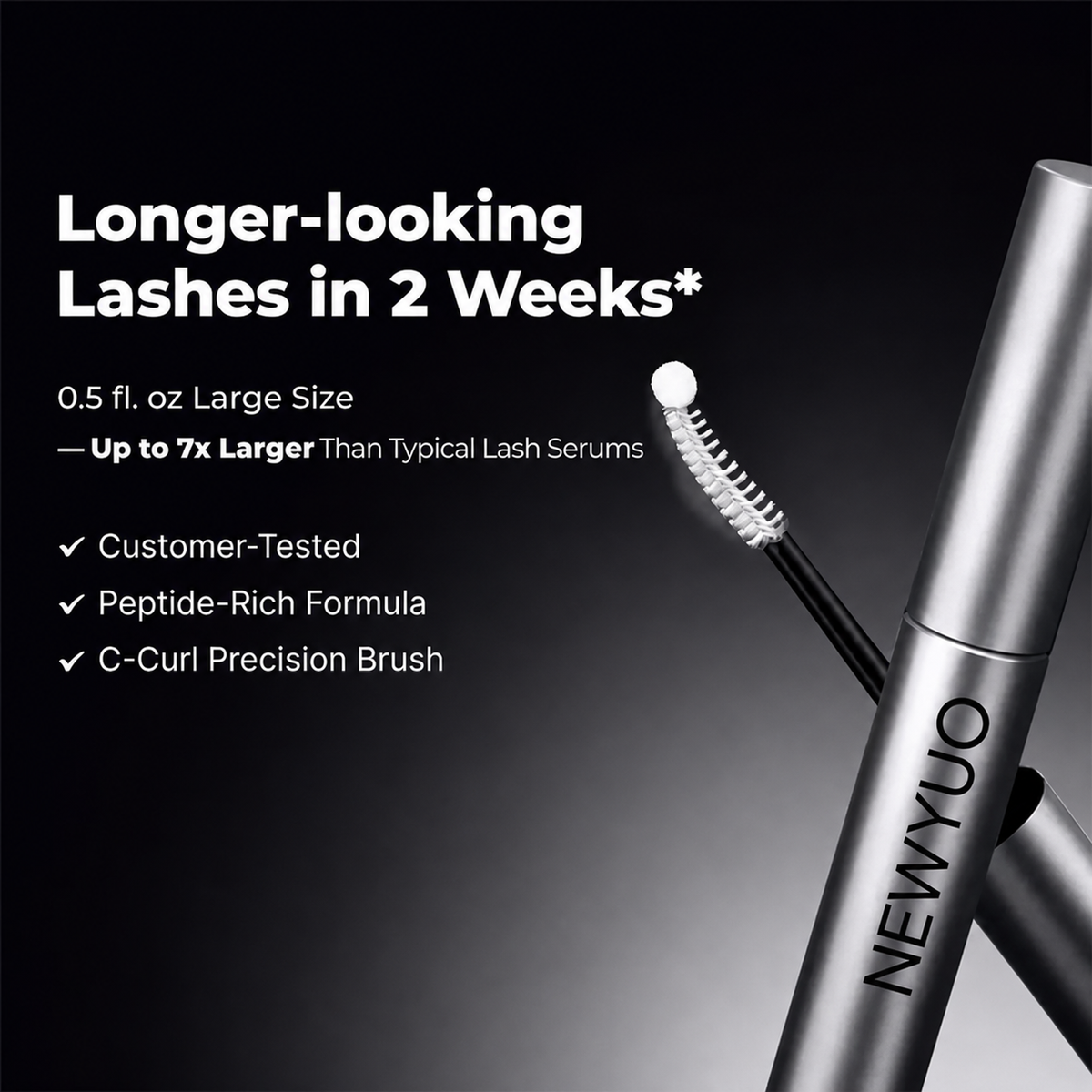Newyuo Advanced Lash Serum | Powered by a 7-Peptide Lash Complex