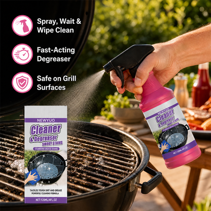 Powerful Grill Degreaser Spray for Tough Grease & Grime