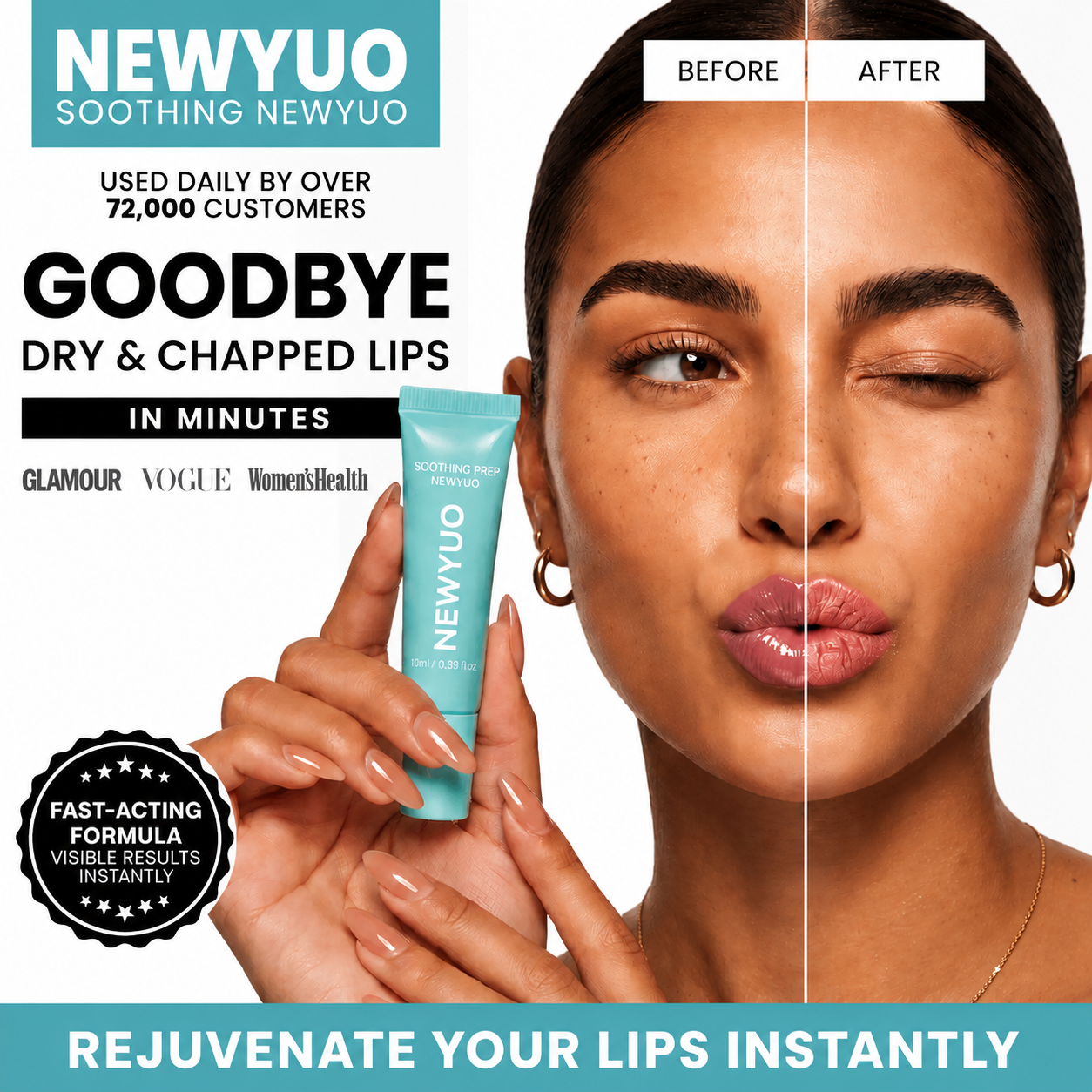 3-in-1 Lip Mask for Soft, Smooth & Hydrated Lips