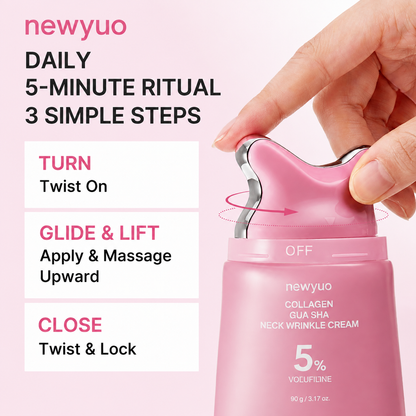 Newyuo Collagen Gua Sha Neck Firming Cream