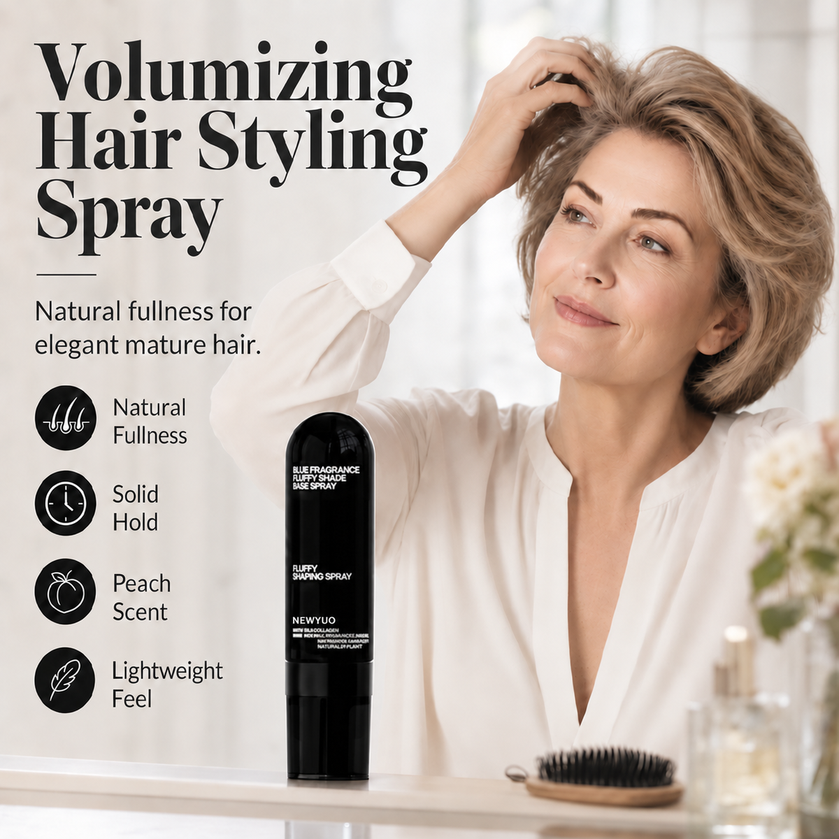 Newyuo Volumizing Spray | Instant, Bouncy Volume & Long-Lasting Hold